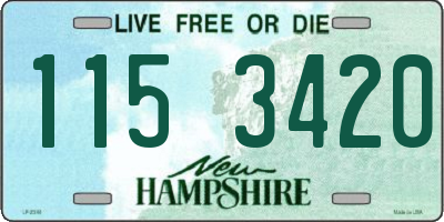 NH license plate 1153420