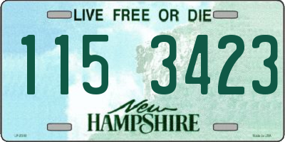 NH license plate 1153423