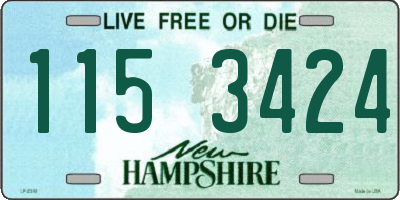 NH license plate 1153424