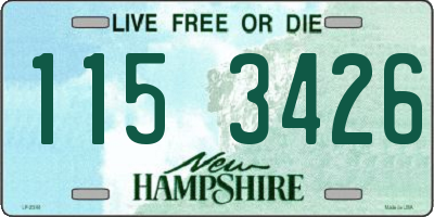 NH license plate 1153426