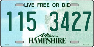 NH license plate 1153427
