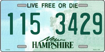 NH license plate 1153429