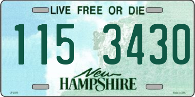 NH license plate 1153430