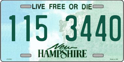NH license plate 1153440