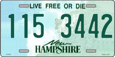 NH license plate 1153442