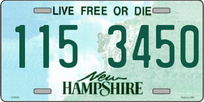 NH license plate 1153450