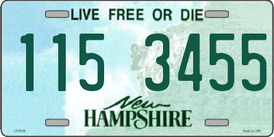 NH license plate 1153455