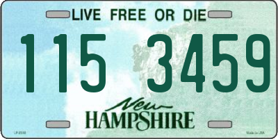 NH license plate 1153459