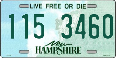 NH license plate 1153460