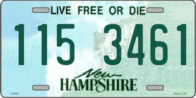 NH license plate 1153461