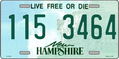 NH license plate 1153464