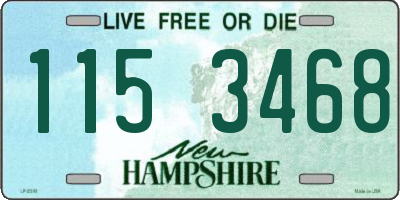 NH license plate 1153468