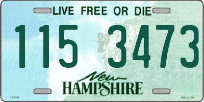 NH license plate 1153473