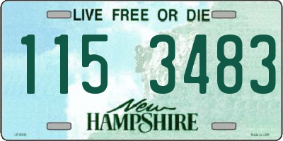 NH license plate 1153483