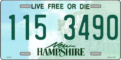 NH license plate 1153490