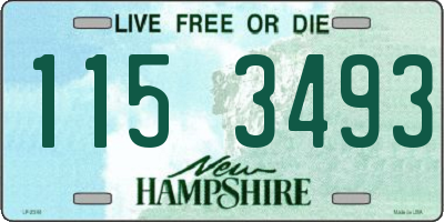 NH license plate 1153493