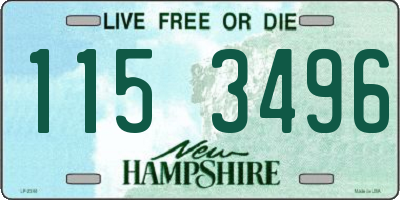 NH license plate 1153496