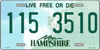 NH license plate 1153510