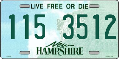 NH license plate 1153512