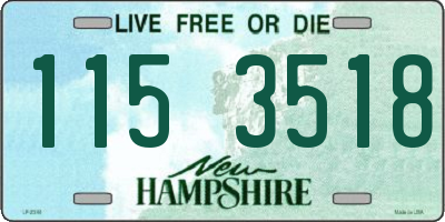 NH license plate 1153518