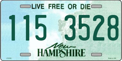 NH license plate 1153528