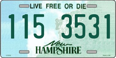NH license plate 1153531