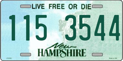 NH license plate 1153544