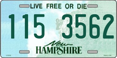 NH license plate 1153562