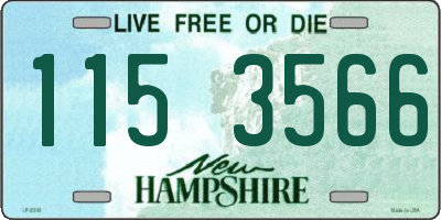 NH license plate 1153566
