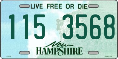 NH license plate 1153568