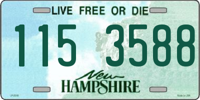 NH license plate 1153588