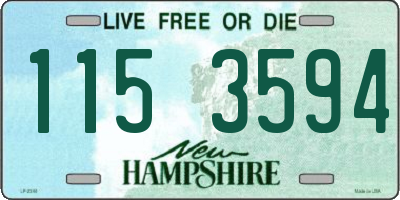 NH license plate 1153594