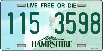 NH license plate 1153598