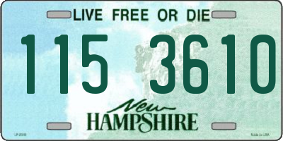 NH license plate 1153610