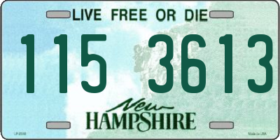 NH license plate 1153613