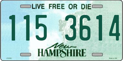 NH license plate 1153614