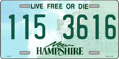 NH license plate 1153616