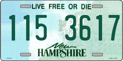 NH license plate 1153617