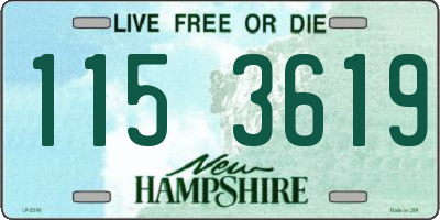 NH license plate 1153619