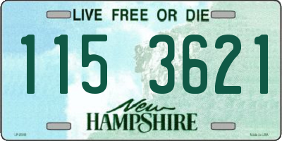 NH license plate 1153621