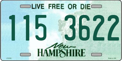 NH license plate 1153622