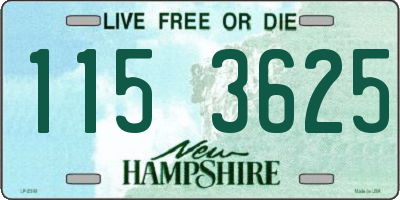 NH license plate 1153625