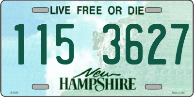 NH license plate 1153627