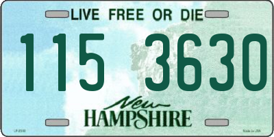 NH license plate 1153630