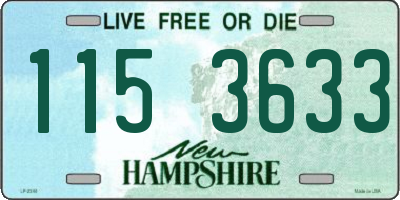 NH license plate 1153633