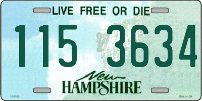 NH license plate 1153634