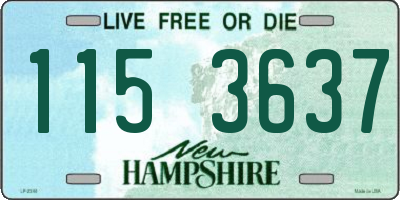 NH license plate 1153637