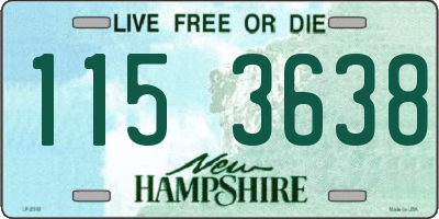 NH license plate 1153638