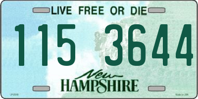 NH license plate 1153644