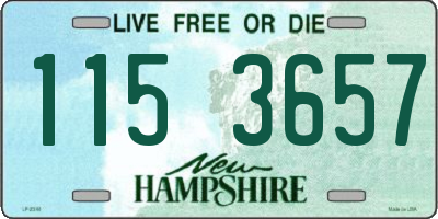 NH license plate 1153657